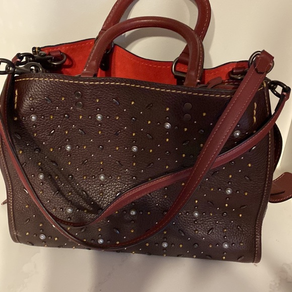 Coach Rogue Oxblood with Rivets - Picture 2 of 5